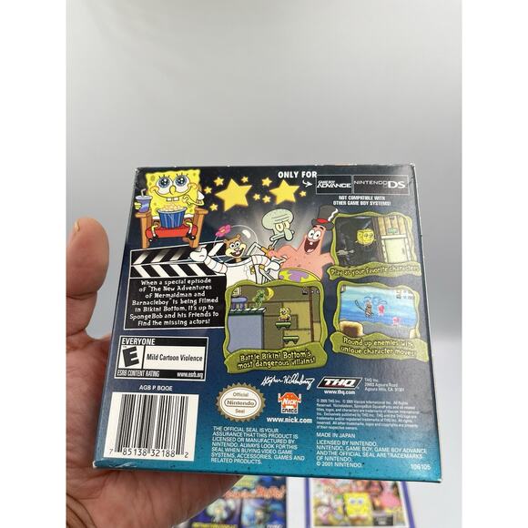 SpongeBob Squarepants: Lights, Camera, Pants! GBA Complete CIB Great Condition! - Picture 14 of 15